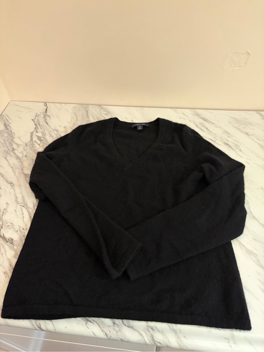 Lands End 100% Cashmere V-Neck Sweater Women Small (6-8)